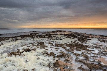 Pôr do Sol no litoral Oeste
