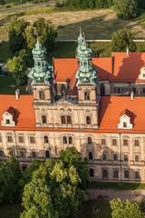 aerial view of Lubiaz abbey