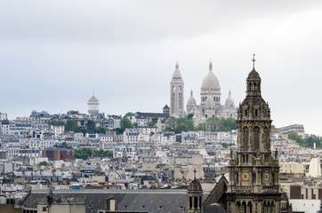 Fototapeta na wymiar Basilica of the Sacred Heart of Paris, Montmartre