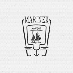 Mariner club badges logos and labels for any use