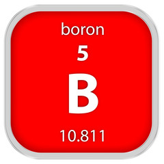 Boron material sign