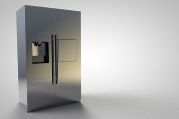 Refrigerator Kitchen Furniture Design silver modern large