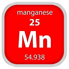 Manganese material sign