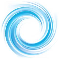Vector background of blue swirling water texture