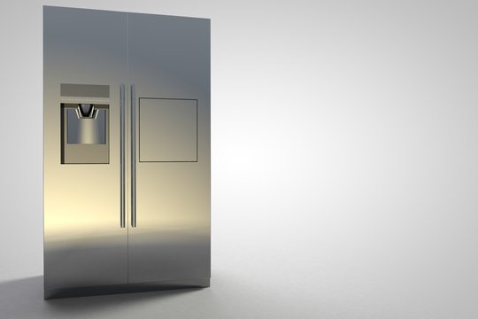 Refrigerator Kitchen Furniture Design silver modern large