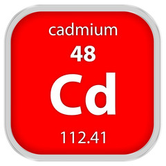Cadmium material sign