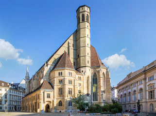 Fototapeta na wymiar The Minoritenkirche, Vienna, Austria