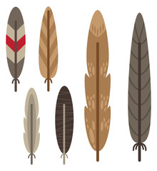 set of feather