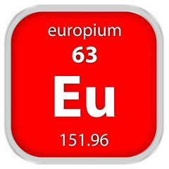 Europium material sign