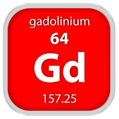 Gadolinium material sign