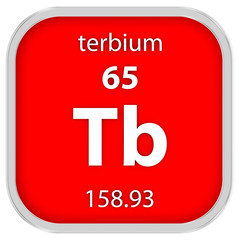 Terbium material sign
