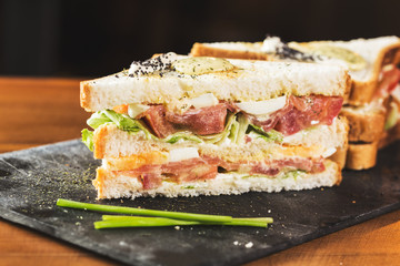 Salmon sandwich