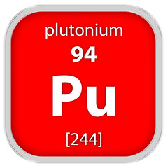 Plutonium material sign