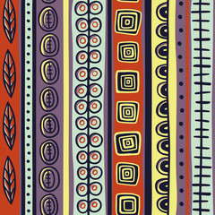 Seamless ethnic and abstract pattern