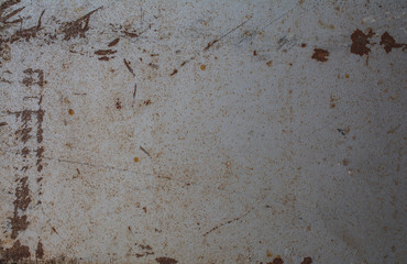 Rusty painted metal