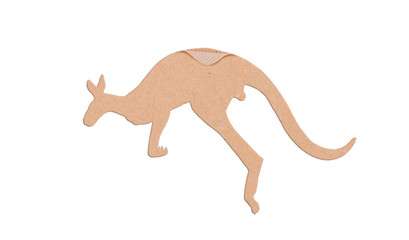 boîte en papier en forme de kangourou