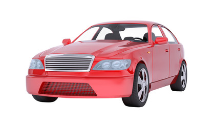 Plakat Image of red car