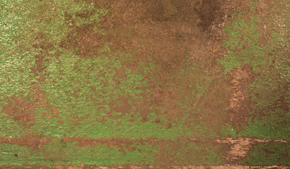 Rusty painted metal