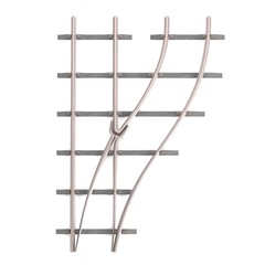 3d render of railway track