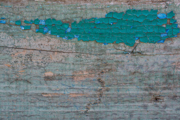 Old painted wooden board
