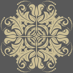 Damask Vector Orient Pattern