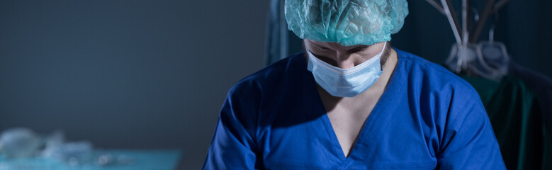 Surgeon during operation