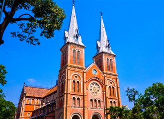 Fototapeta na wymiar Ho Chi Minh City Cathedral