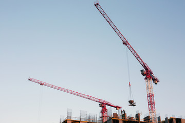 Industrial construction cranes