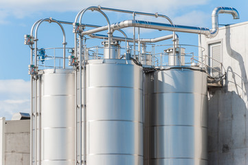 Chemical plant, silos