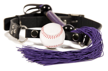 Baseball ball and whip
