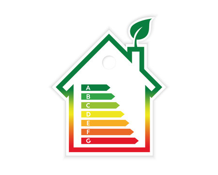 House and energy efficiency label