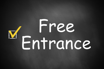 chalkboard free entrance checkbox checked