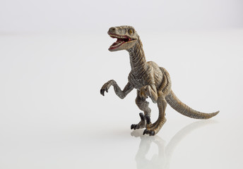 Dinosaur toy isolated on white