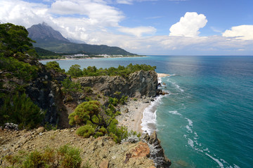 mountains and sea around Kemer, Turkey