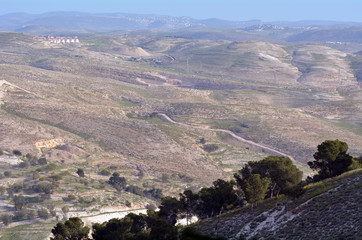 Fototapeta na wymiar Landscap of the Judaean Desert