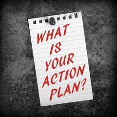 What is Your Action Plan reminder pinned to a notice board