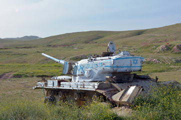 Old Israeli tank
