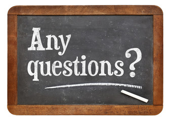 Any questions on blackboard