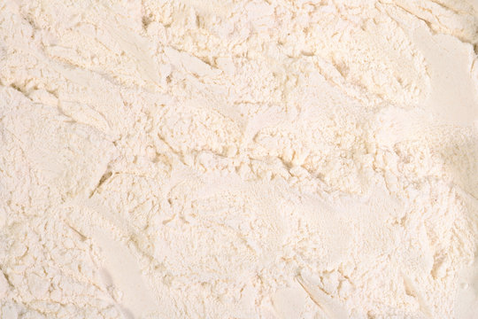 White flour background as background texture