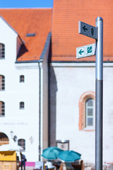 Pointers sights on a summer day in the Old Town Riga