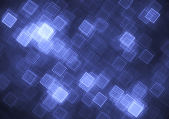 Blue squared abstract background