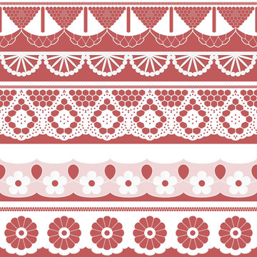 collection seamless ribbons - festoons