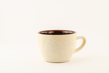 Cup of coffee isolated