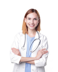 Young doctor woman smile