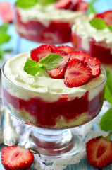 Strawberry tiramisu.