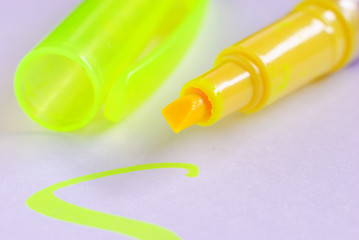 Colorful markers pens isolated