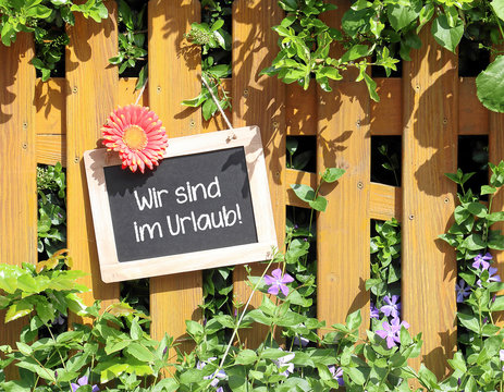 Wir sind im Urlaub!
