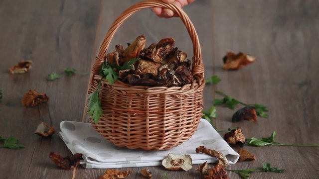 Dried porcini mushrooms