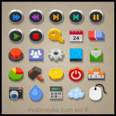 Toy multimedia icons 6