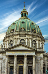 Fototapeta premium Copenhagen Cathedral church Frederik's (Marble Church), Denmark.